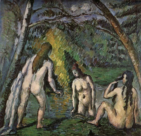 Paul Cezanne Three Women Bathing Spain oil painting art